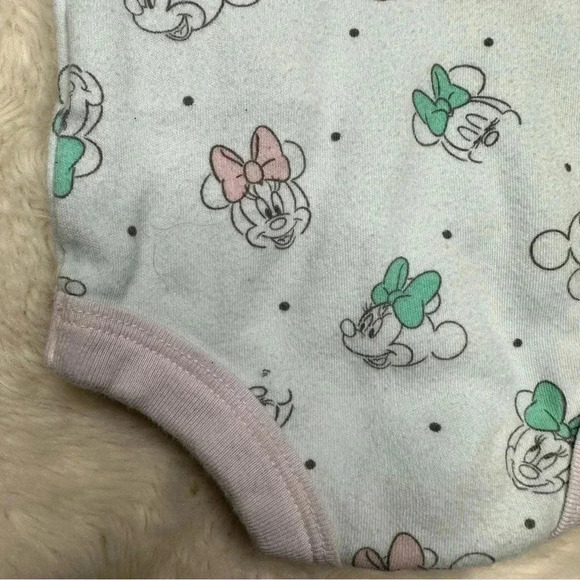 Disney Baby Onesie White  / Pink Minnie Mouse Size Newborn - Picture 14 of 16